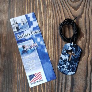 Sailors Cross Navy ~ Dog Tag ~ Military